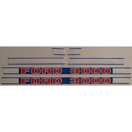 Aic Replacement Parts Decal Set For 3000 Fits Ford 3000 NPN16605H F502HB